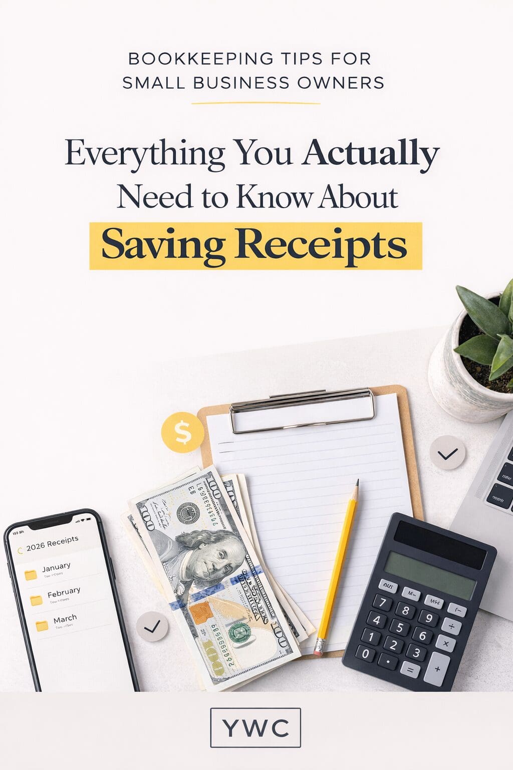 how to save receipts for small business bookkeeping and taxes